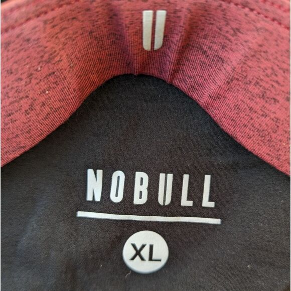 NOBULL PROJECT Set High Rise Plush Heather Leggings 21" in Wine Red XL Top / L - Picture 6 of 15